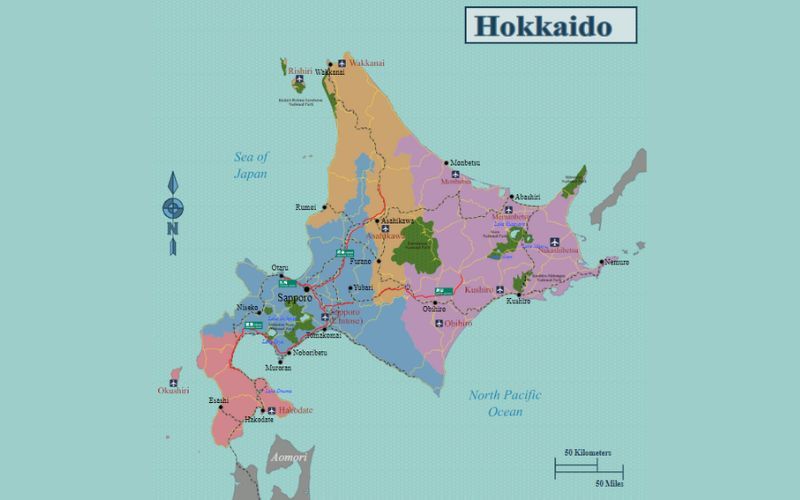 bản đồ Hokkaido