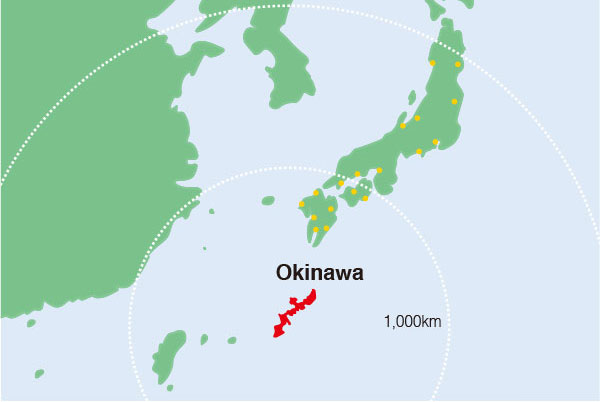 vị trí địa lý vùng okinawa