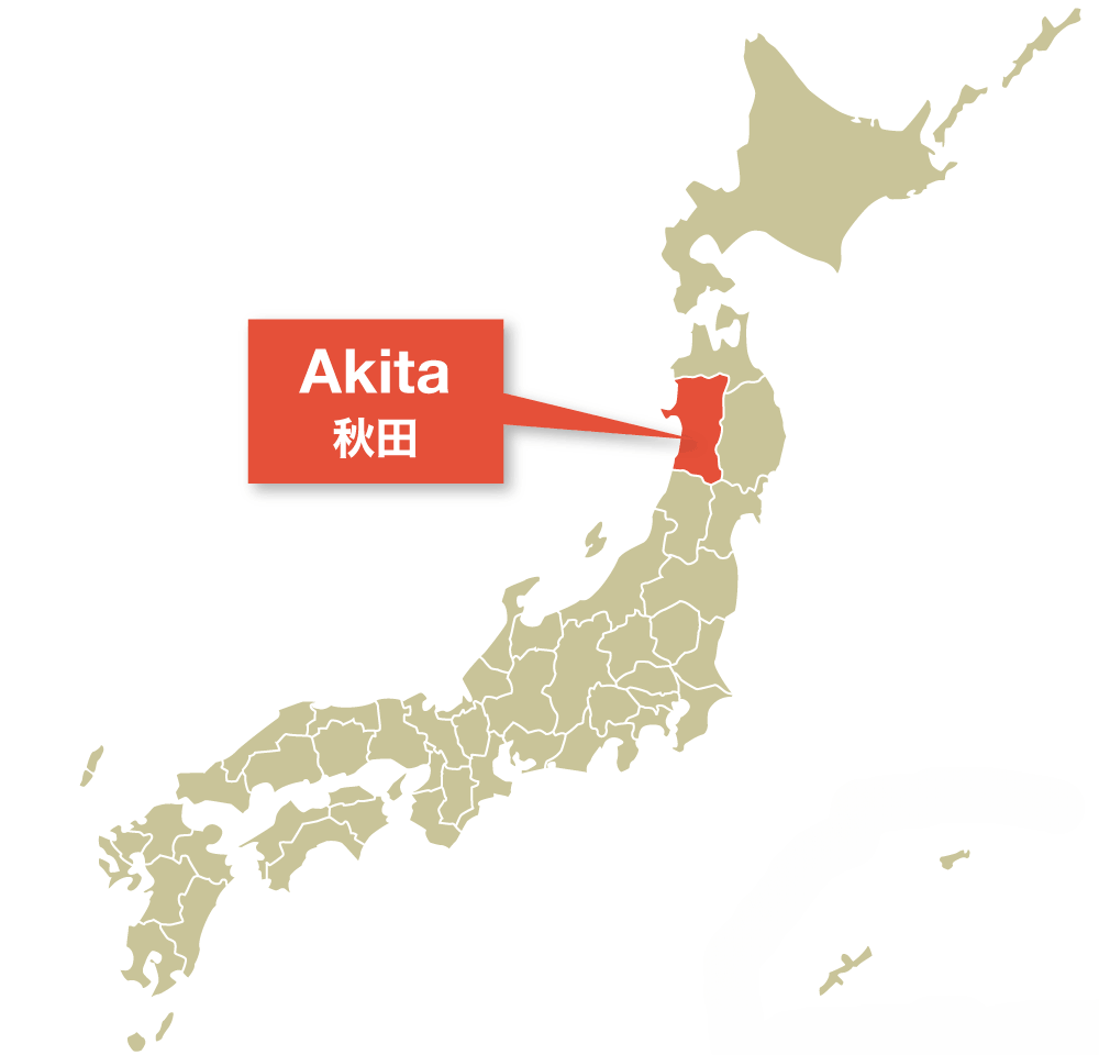 Vị tri tỉnh Akita Nhật Bản