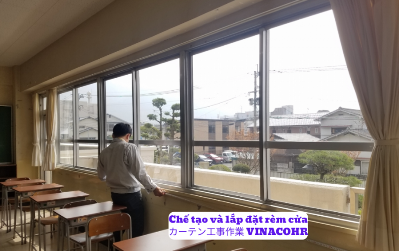 Thi công lắp đặt rèm ở Nhật Bản