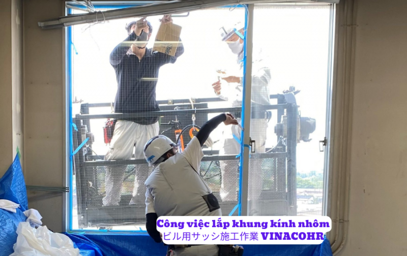 Người Nhật lắp khung kính nhôm như thế nào?