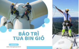 Nhân viên bảo trì tuabin gió